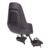 Front bicycle safety seat, with a safety-belt of 3-points and a soft cushion.