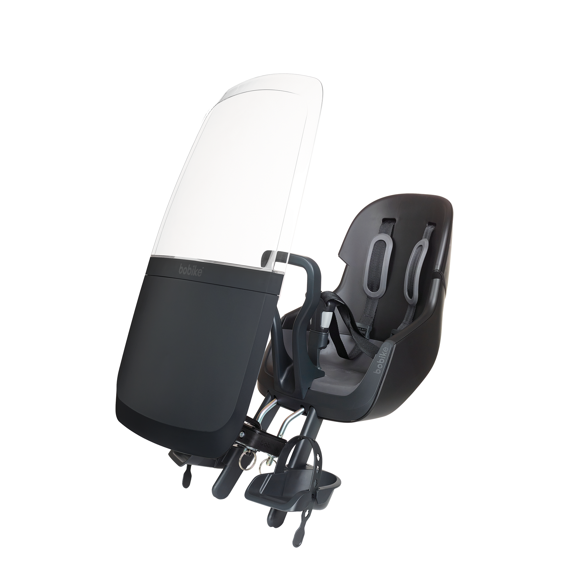8018800001_1 Windscreen Bobike® Grey with Flap Black