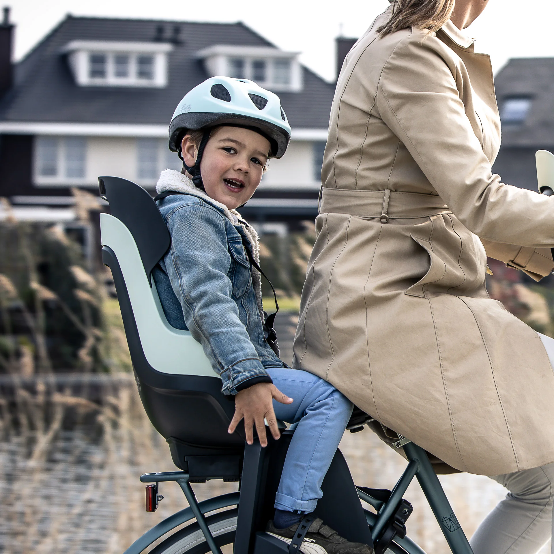 kinderfahrrad hochwertig PROMETHEUS BICYCLES 16 Zoll ab 5 Jahren activity:Travel KTM Helm Factory Team Color:Electric Lime Slime | Green Sol-X Mirror