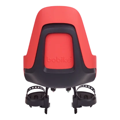 Front mounted bicycle safety seat, with a safety-belt of 3-points and a soft cushion.